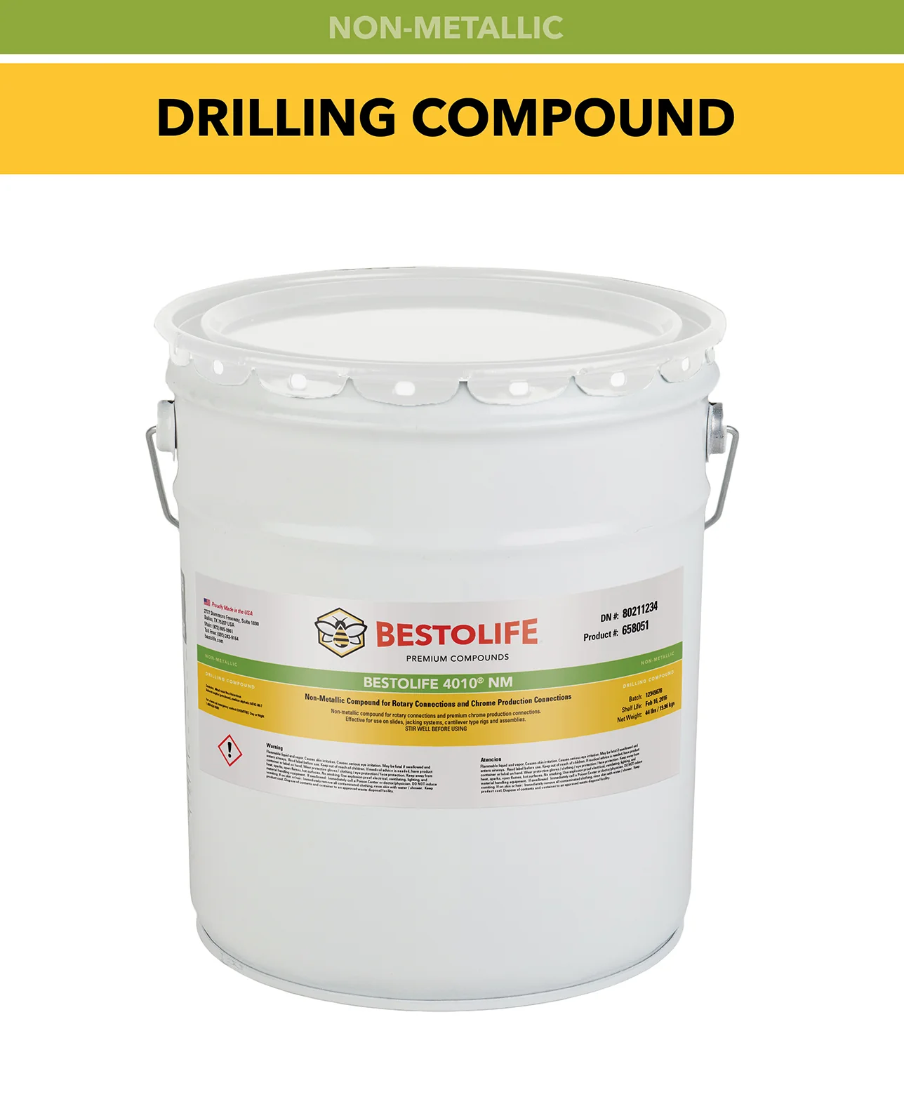 BESTOLIFE® 4010® NM - Drilling Compound - 3.5 gallon Pail