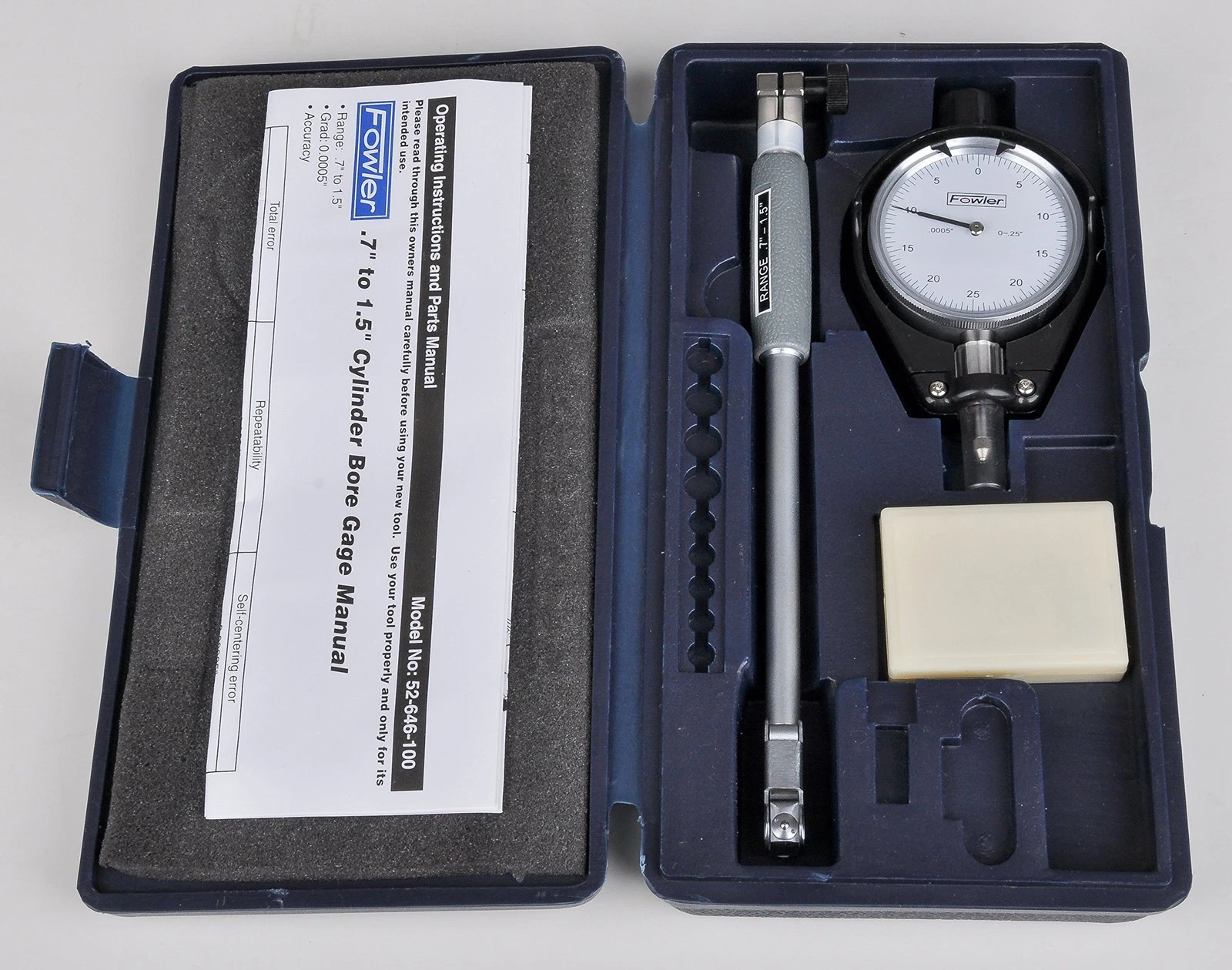 Fowler 52-646-100-0, Dial Bore Gage Set with 0.7-1.5 Measuring Range - Image 2